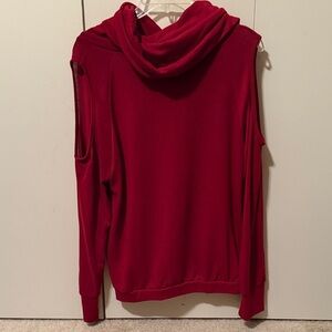 i jeans by Buffalo Women's Red Cowl Neck Sweater